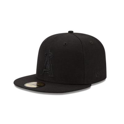 Sapca New Era Los Angeles Angels MLB Black On Black 59FIFTY Fitted - Negrii